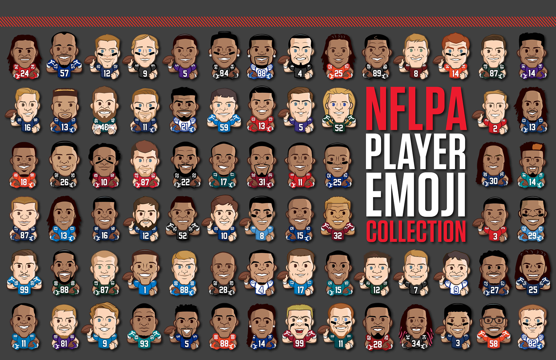 NFLPA NFL Player Emoji Design