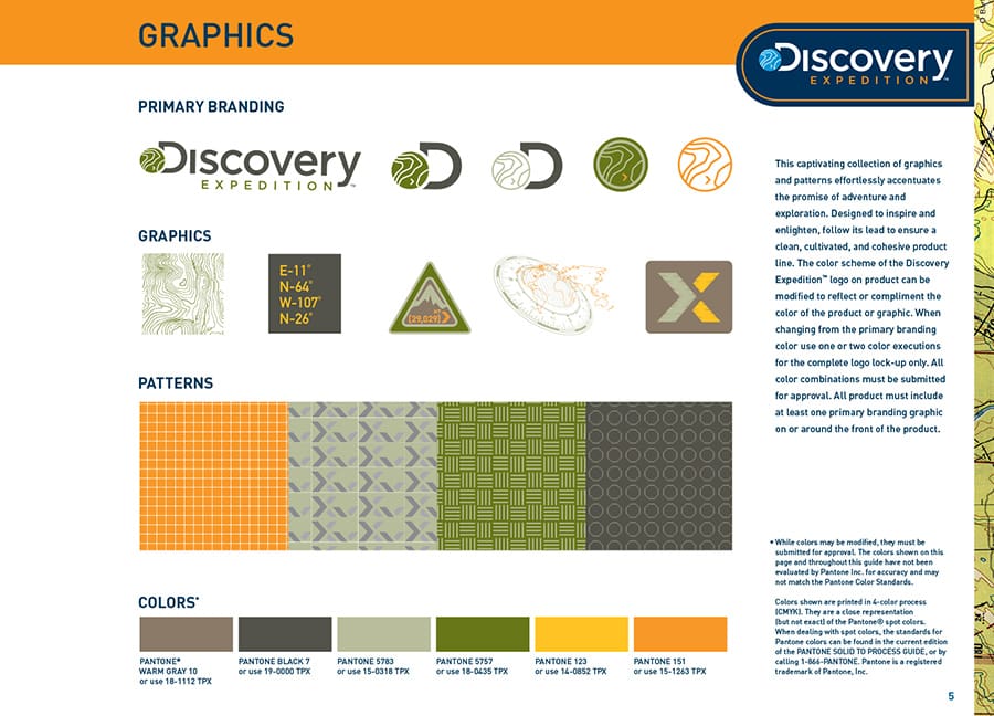 Discovery Expedition Brand Extension Product Development Graphics