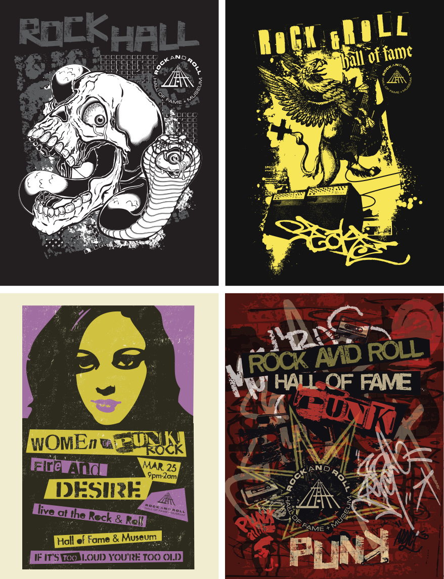 Rock and Roll Hall of Fame Graphic Design Hip Hop Punk 2