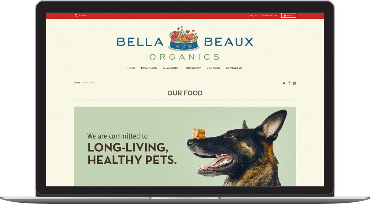 Bella and Beaux Marketing Materials Website