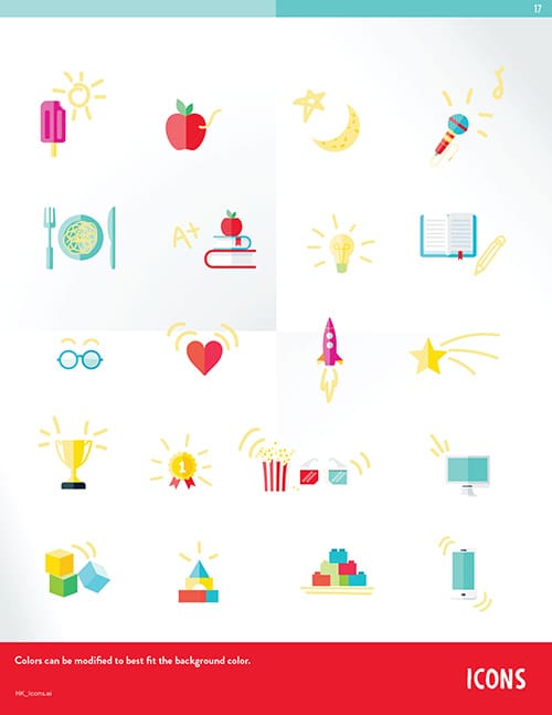 HarperKids Childrens Book Publishing Illustrated Icons