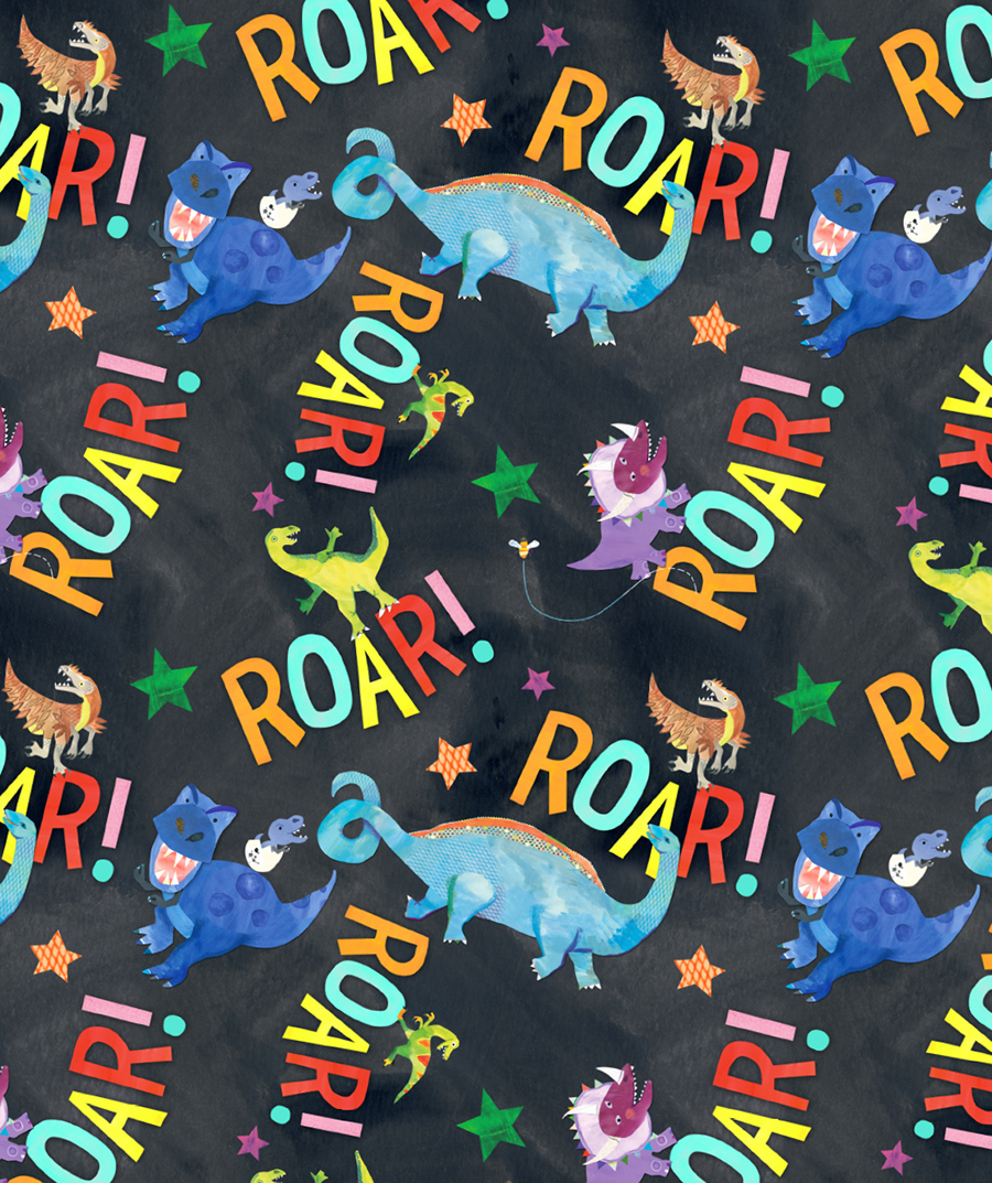 Hello, World! STEM Brand Licensing Dinosaurs Pattern 4