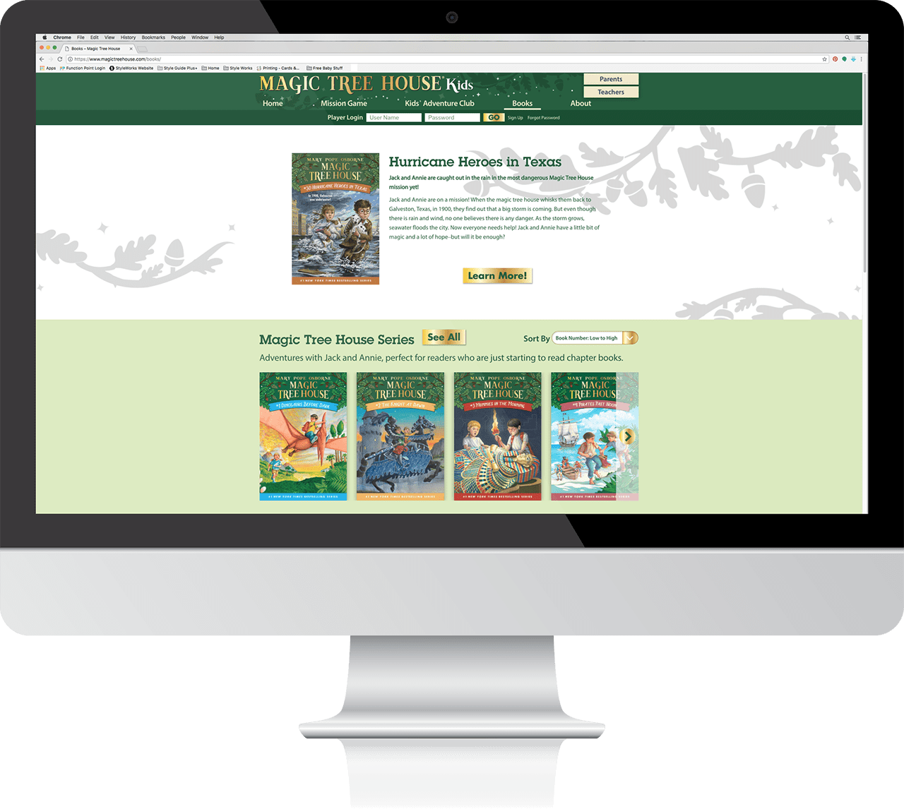 Magic Tree House Children Book Series Website