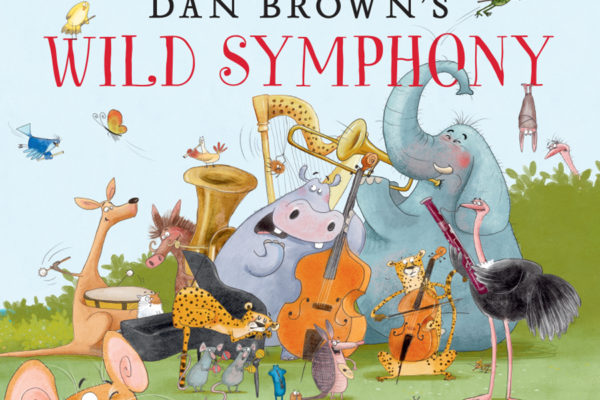 Illustrated animals of Dan Brown's Wild Symphony for children's book brand licensing style guide.