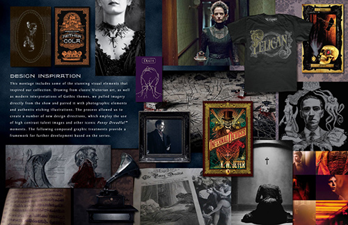 Penny Dreadful Merchandising Style Guide Design Inspiration