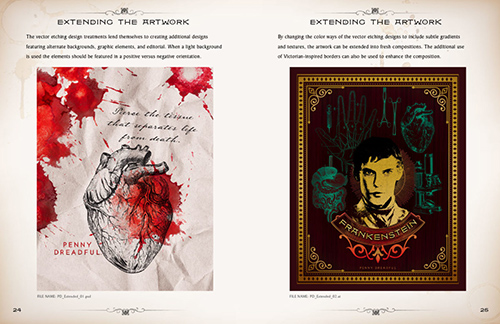 Penny Dreadful Merchandising Style Guide Extending the Artwork