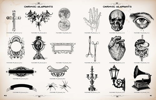 Penny Dreadful Merchandising Style Guide Graphic Elements
