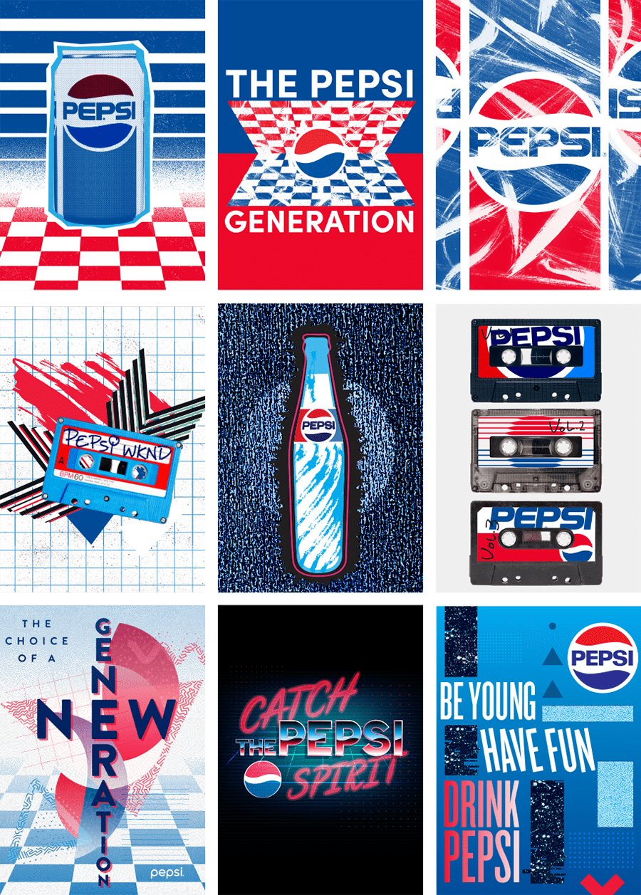 Pepsi Brand Licensing Flashback Designs