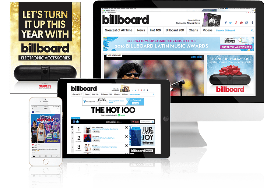 Billboard Brand Licensing Program Ads Support