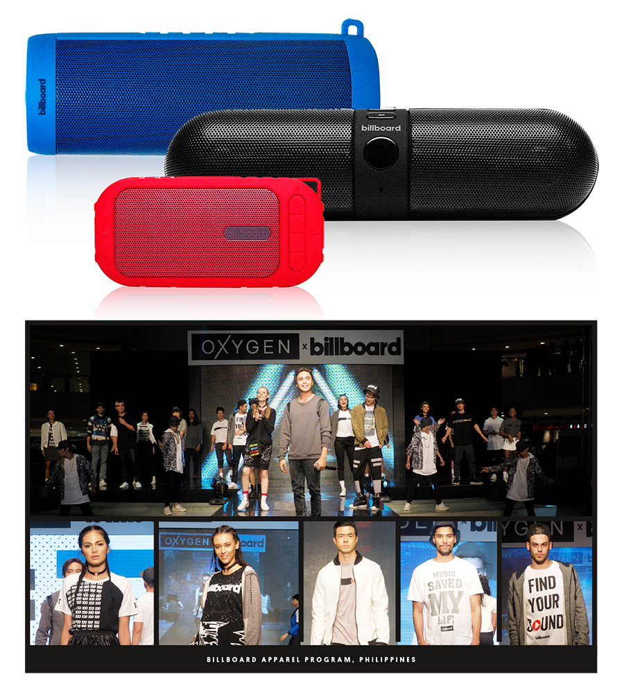 Billboard Brand Licensing Program Speakers Electronics Fashion Oxygen