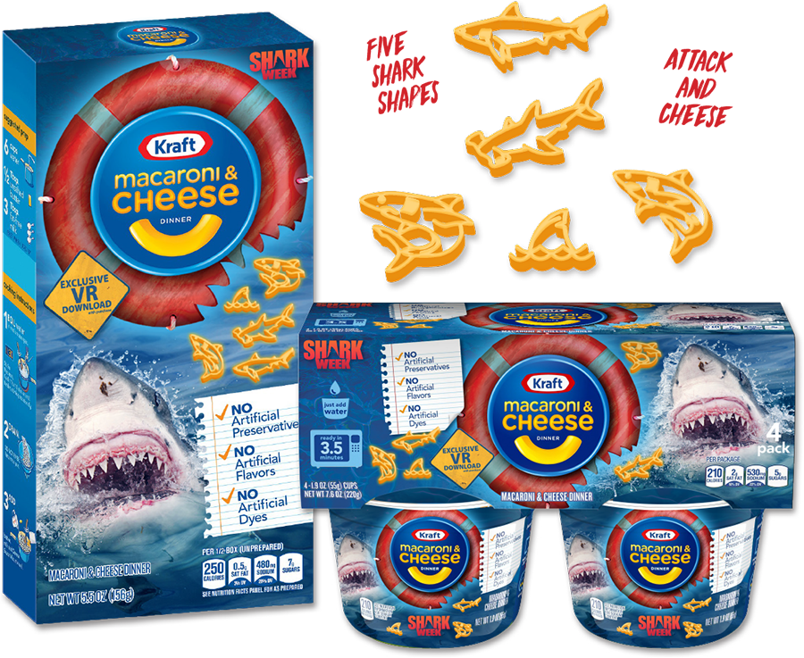 Brand extension design example for Kraft consumer foods.