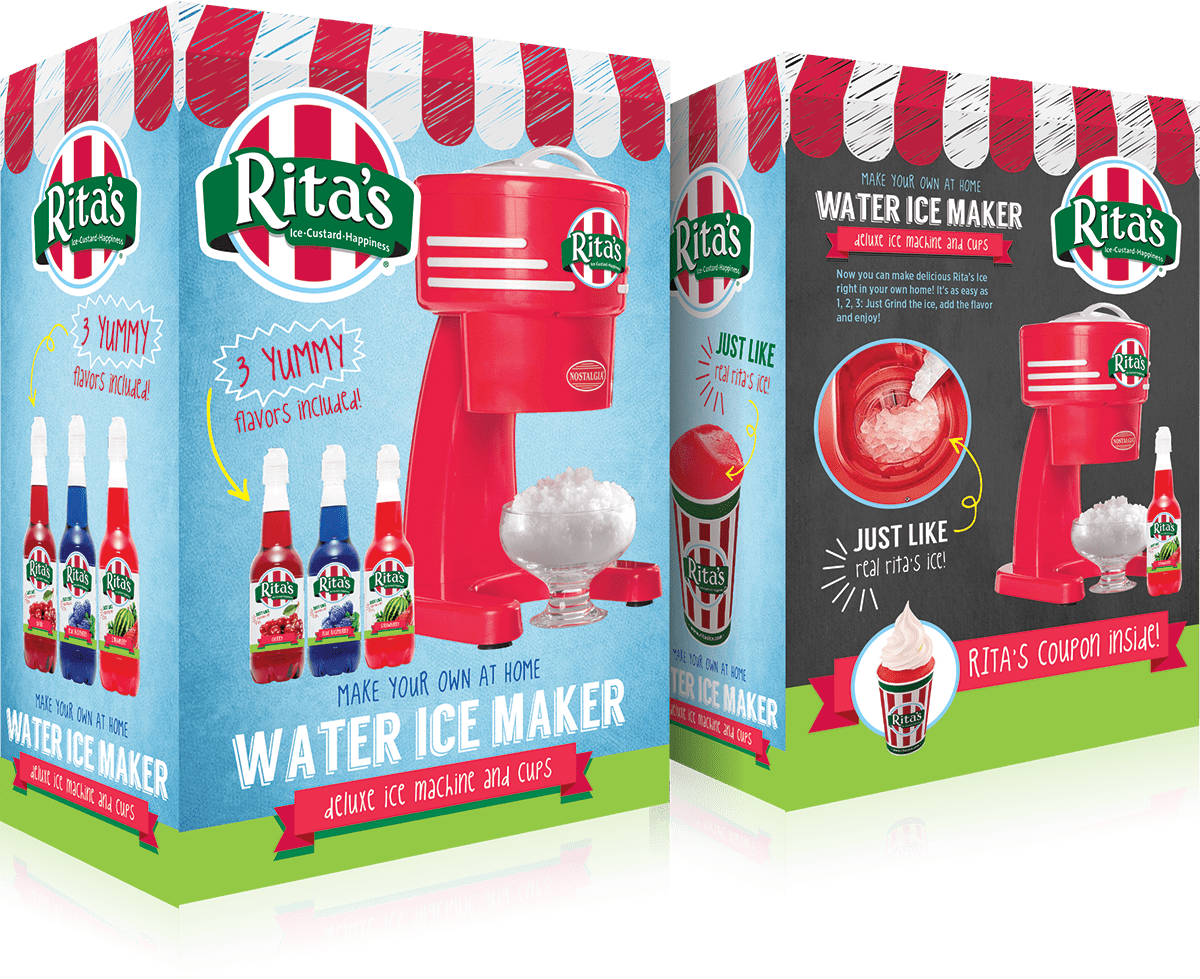 Ritas Italian Ice Consumer Products Brand Vision and Style Guide Closed Box Packaging