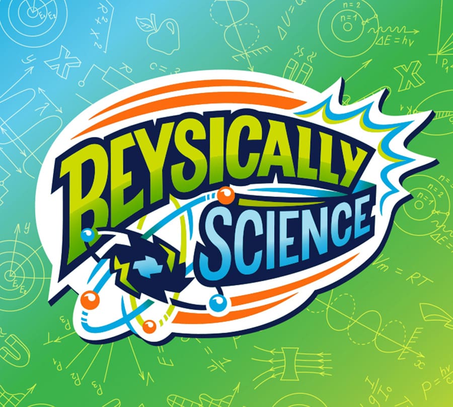 Beysically Science logo for children's STEM toy brand identity program.