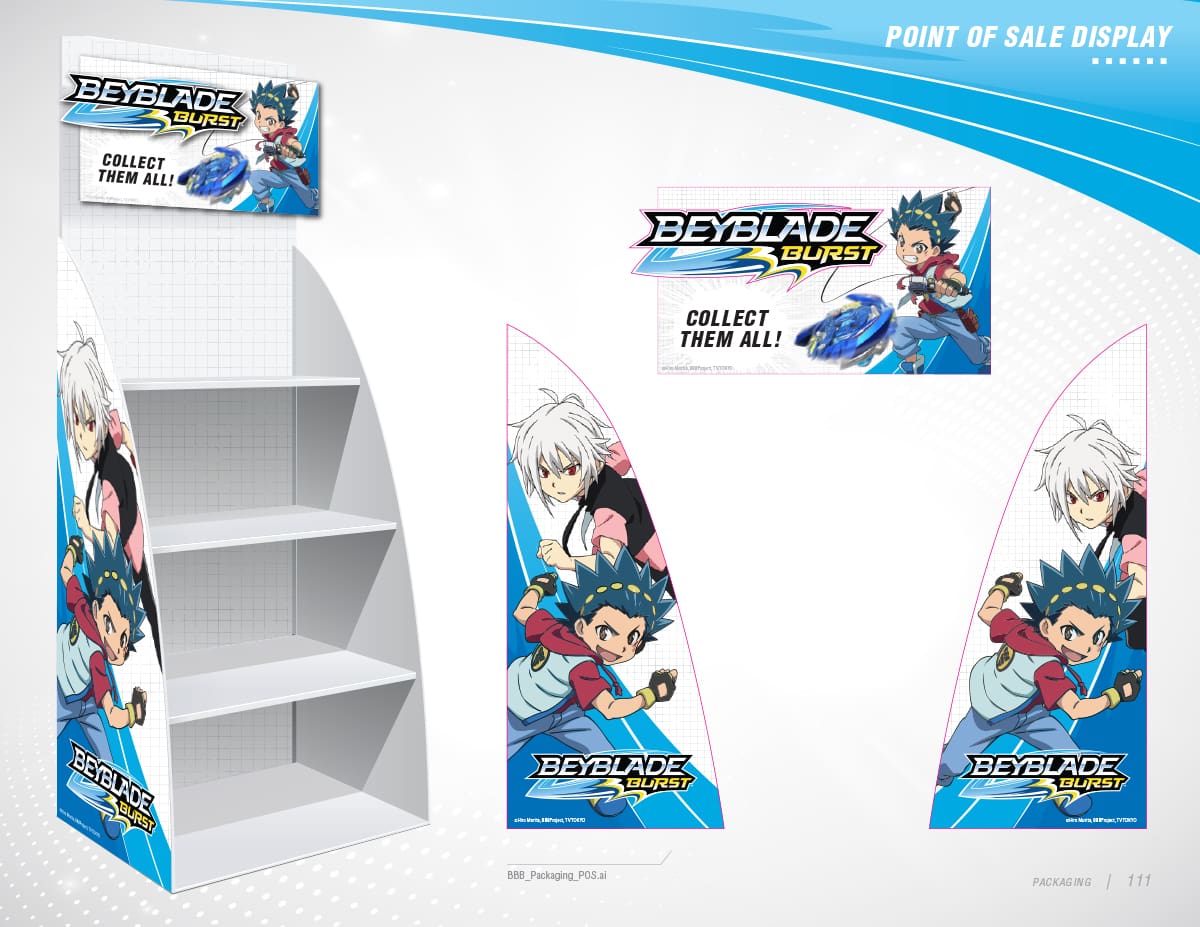 Beyblade Burst Global Brand Licensing Point of Sale Display