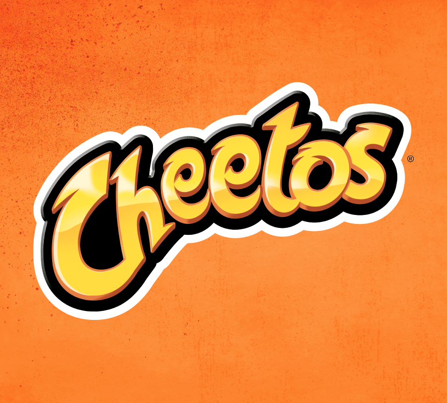 Cheetos logo for snack food brand licensing style guide.