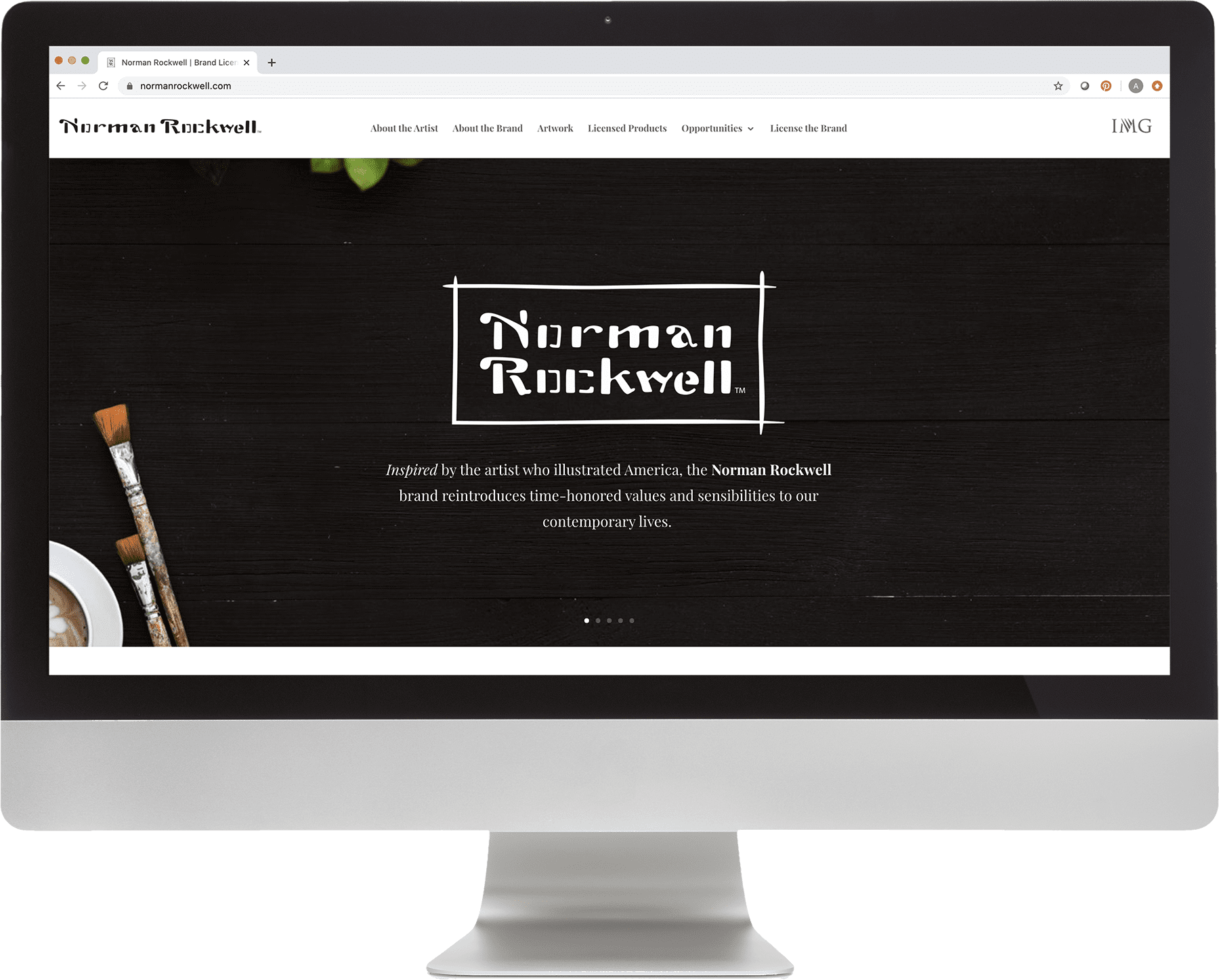 Norman Rockwell Brand Vision and Website Design Home