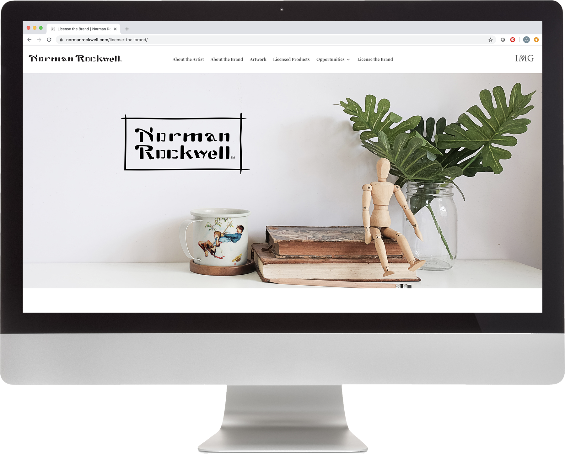 Norman Rockwell Brand Vision and Website Design Homepage