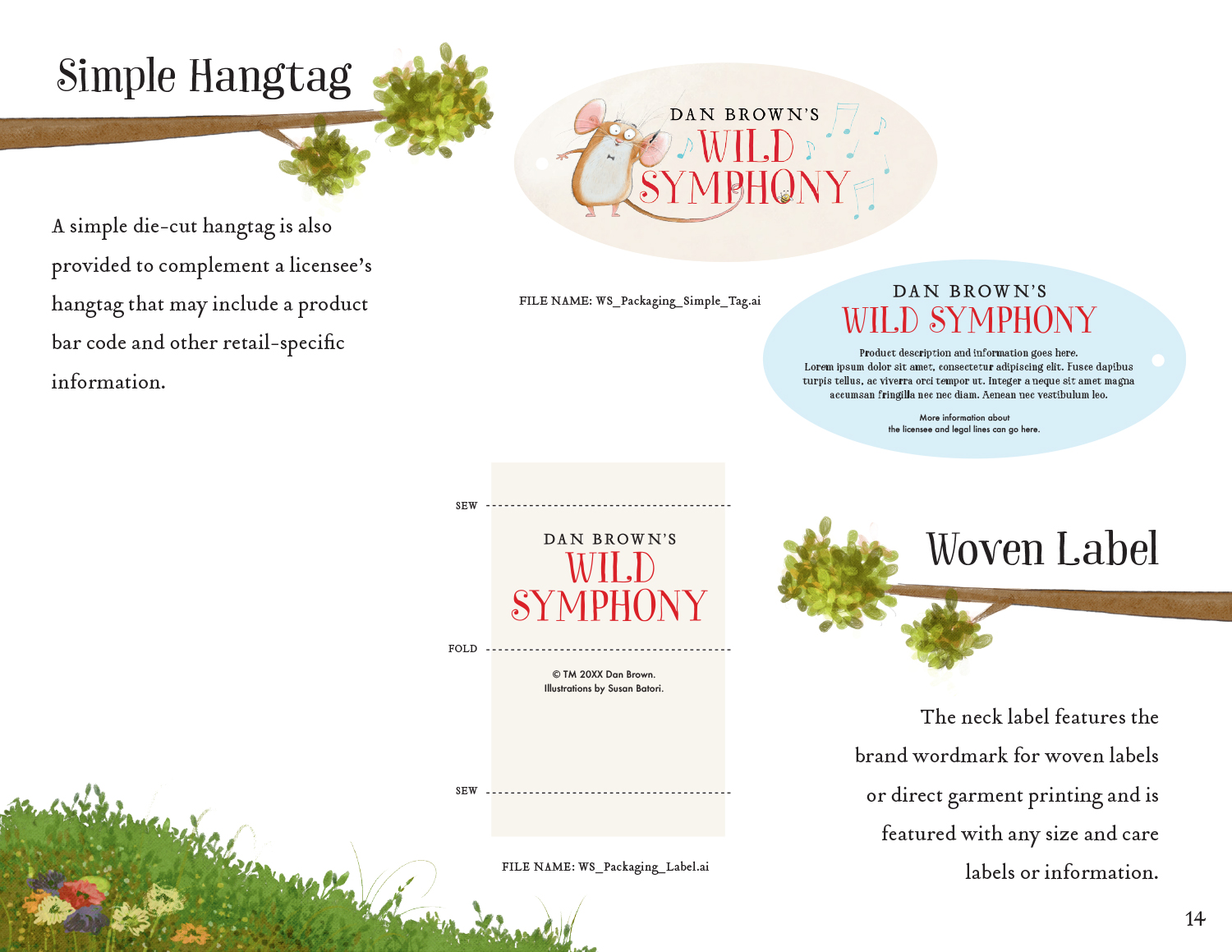 Wild Symphony Logo Guidelines Hangtag