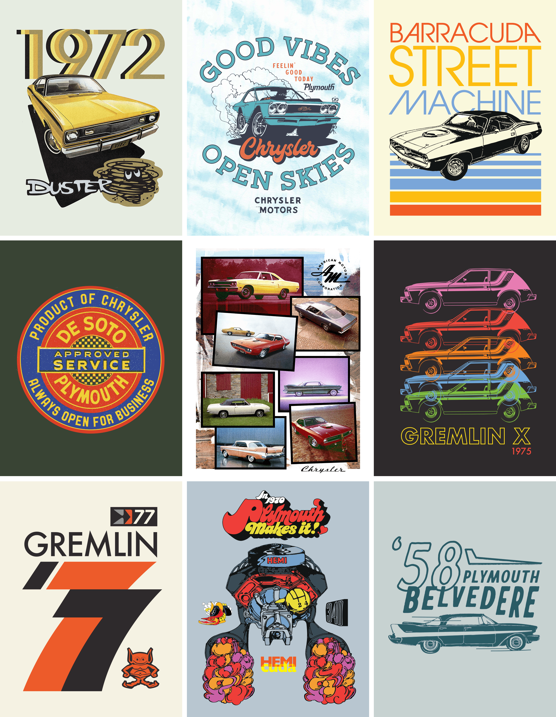 Chrysler Licensing Vintage Designs