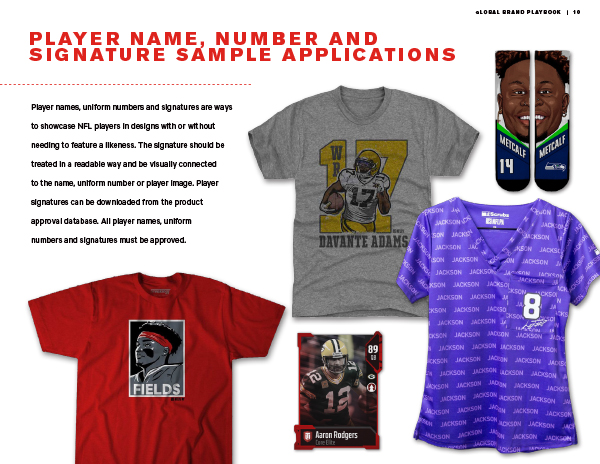 NFLPA Product Vision Pitch Decks Brand Style Guide Sample Applications