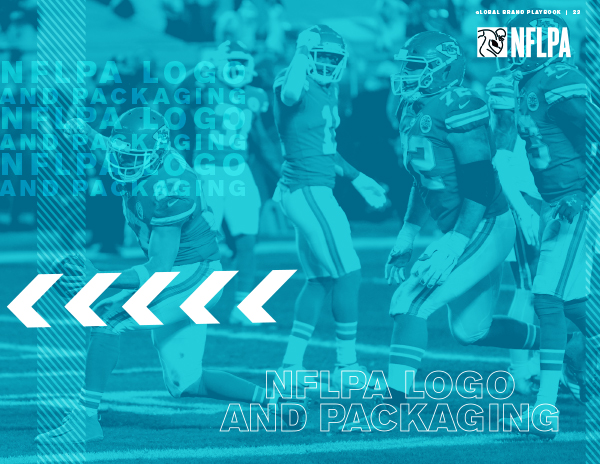 NFLPA Brand Style Guide Logo and Packaging