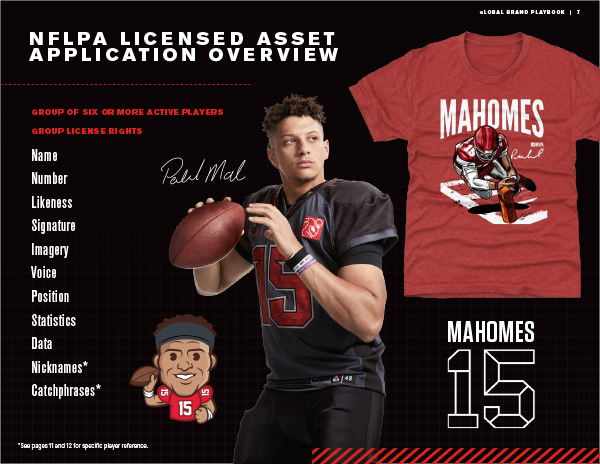 NFLPA Product Vision Pitch Decks Brand Style Guide Application Overview
