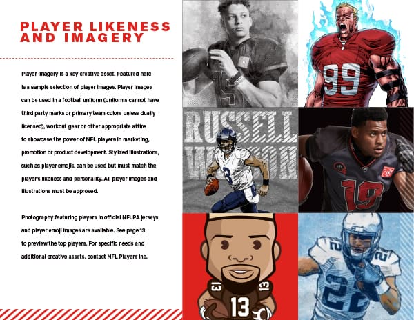 NFLPA Product Vision Pitch Decks Brand Style Guide Player Imagery