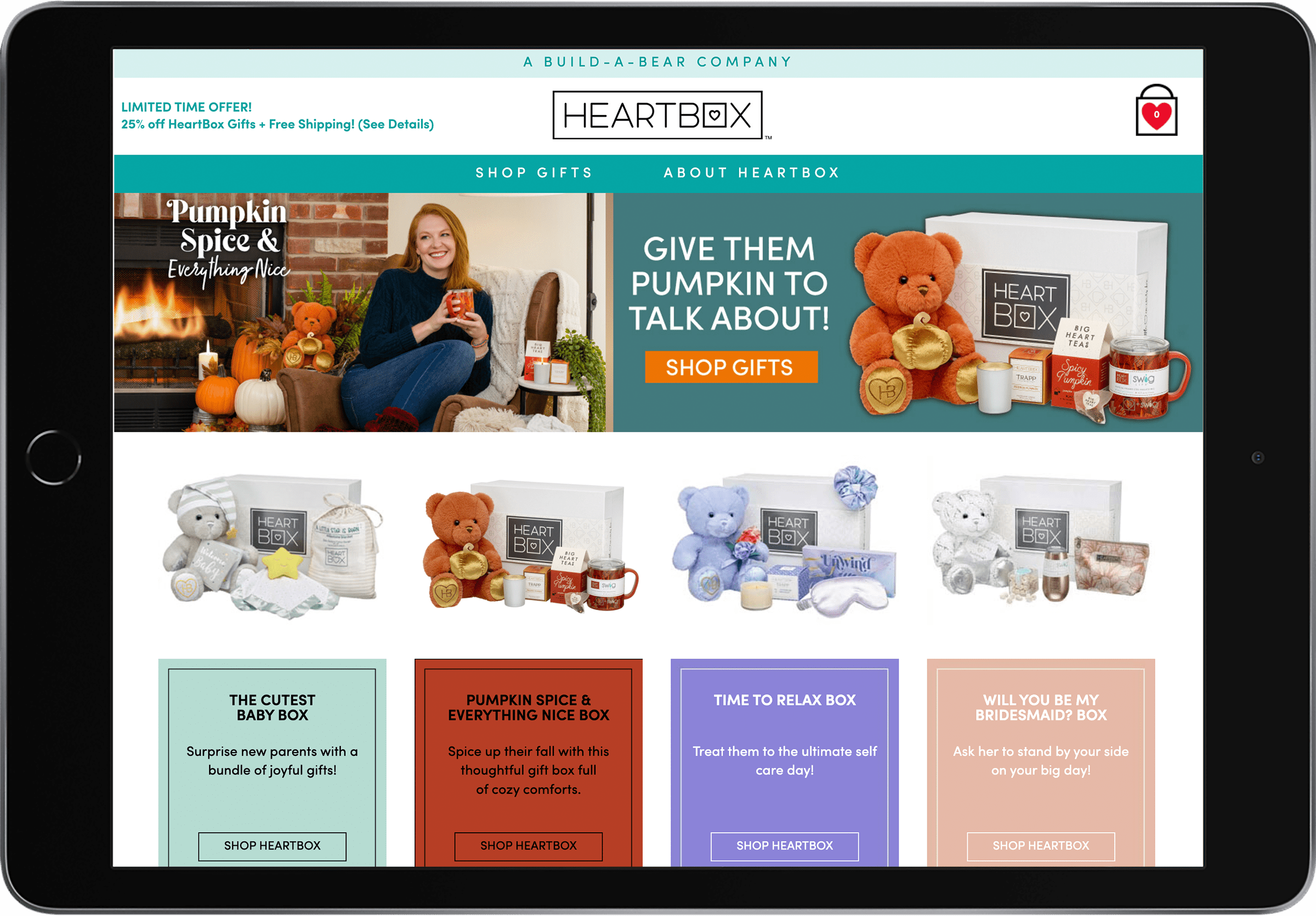 HeartBox Marketing Design Website Example