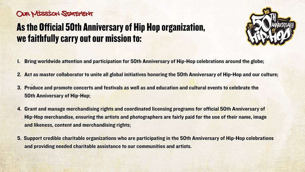 Birth of Hip-Hop Brand Story Mission