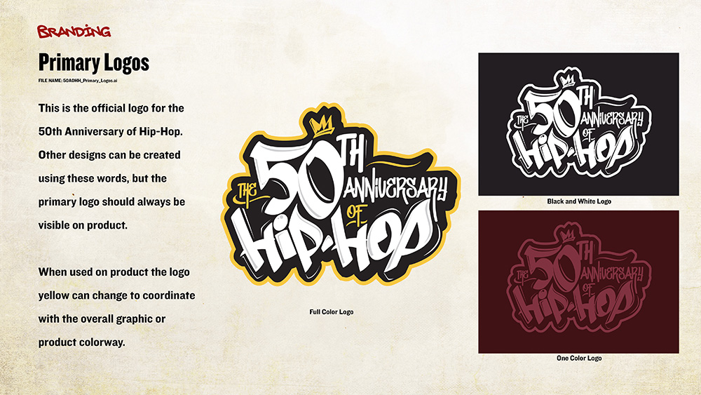 Hip-Hop Brand Story Primary Logos