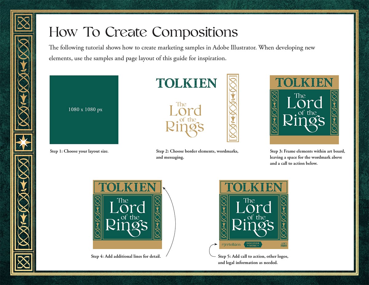 Tolkien Marketing Guidelines Design Tutorial