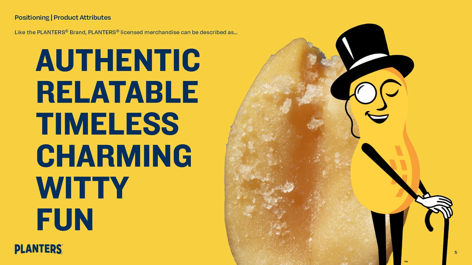 Planters merchandise licensing style guide product positioning attributes