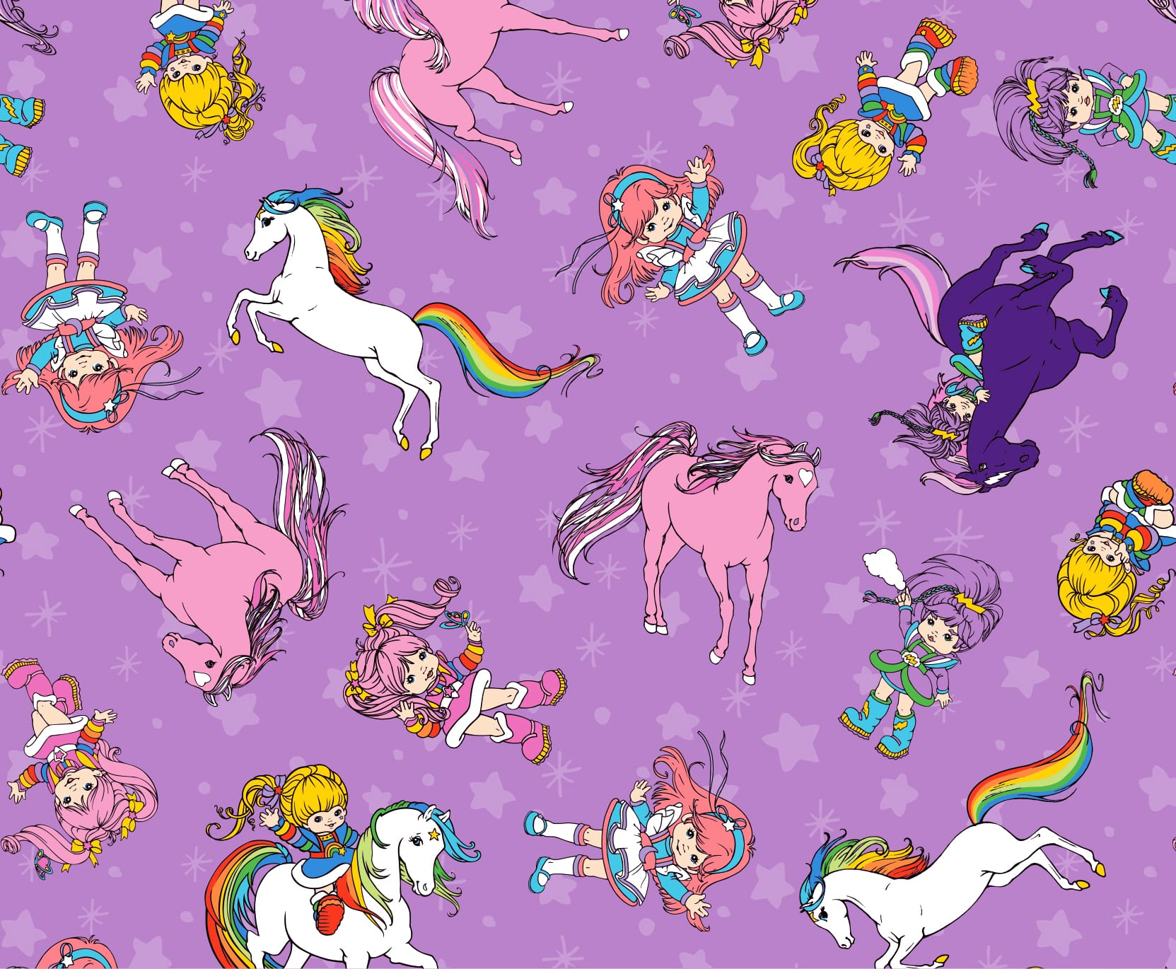 Rainbow Brite purple pattern for licensees